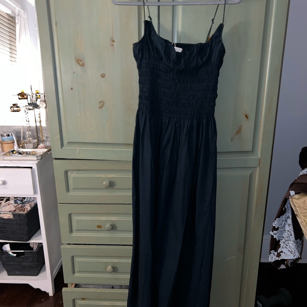 Faithfull the Brand Dark Blue Maxi Dress - Picture 4 of 5